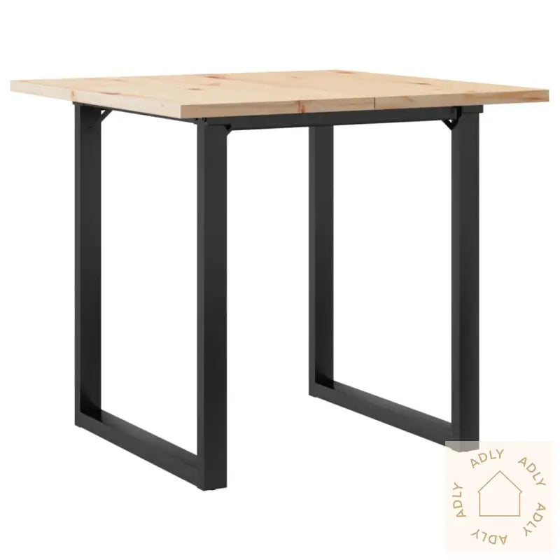 Spisebord O-Ramme 90X90X75,5 Cm Heltre Furu Og Stål