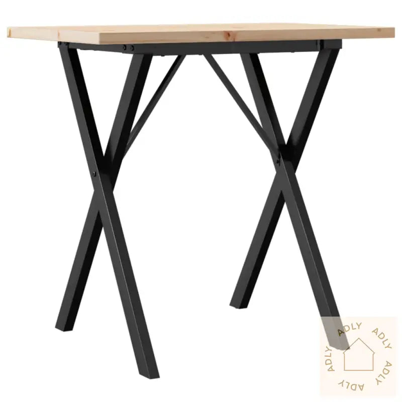 Spisebord X-Ramme 80X50X75,5 Cm Heltre Furu Og Stål