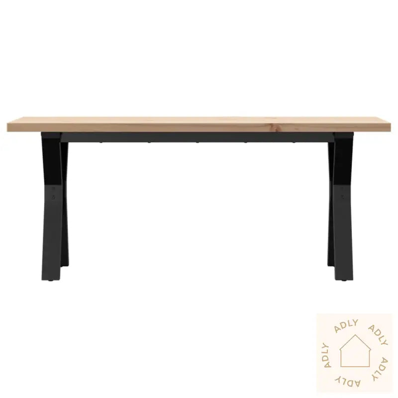 Salongbord Y-Ramme 110X40X45,5 Cm Heltre Furu Og Stål