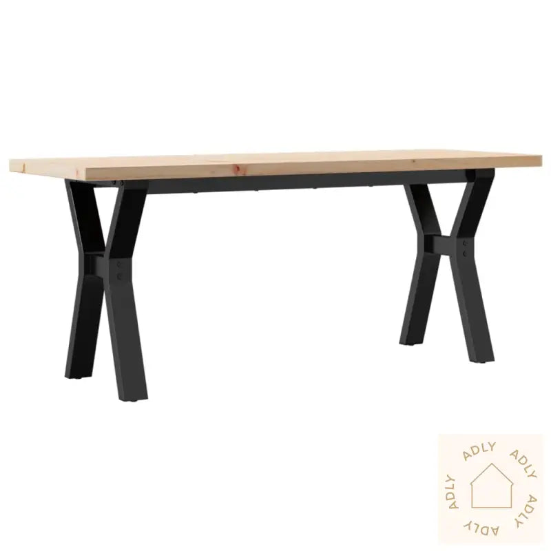 Salongbord Y-Ramme 110X40X45,5 Cm Heltre Furu Og Stål