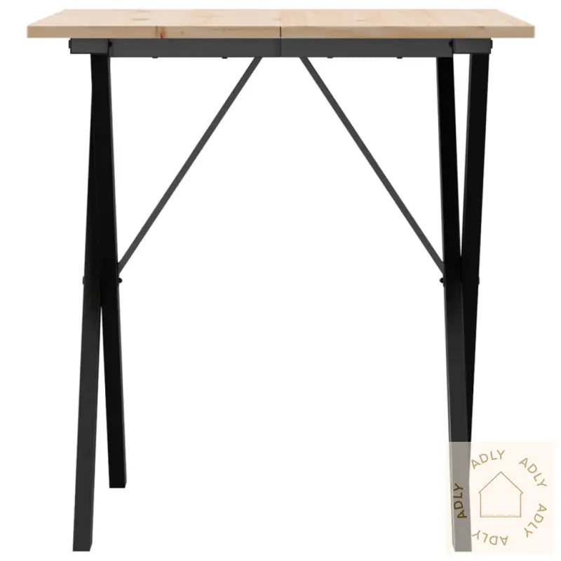 Salongbord X-Ramme 70X70X75 Cm Heltre Furu Og Stål