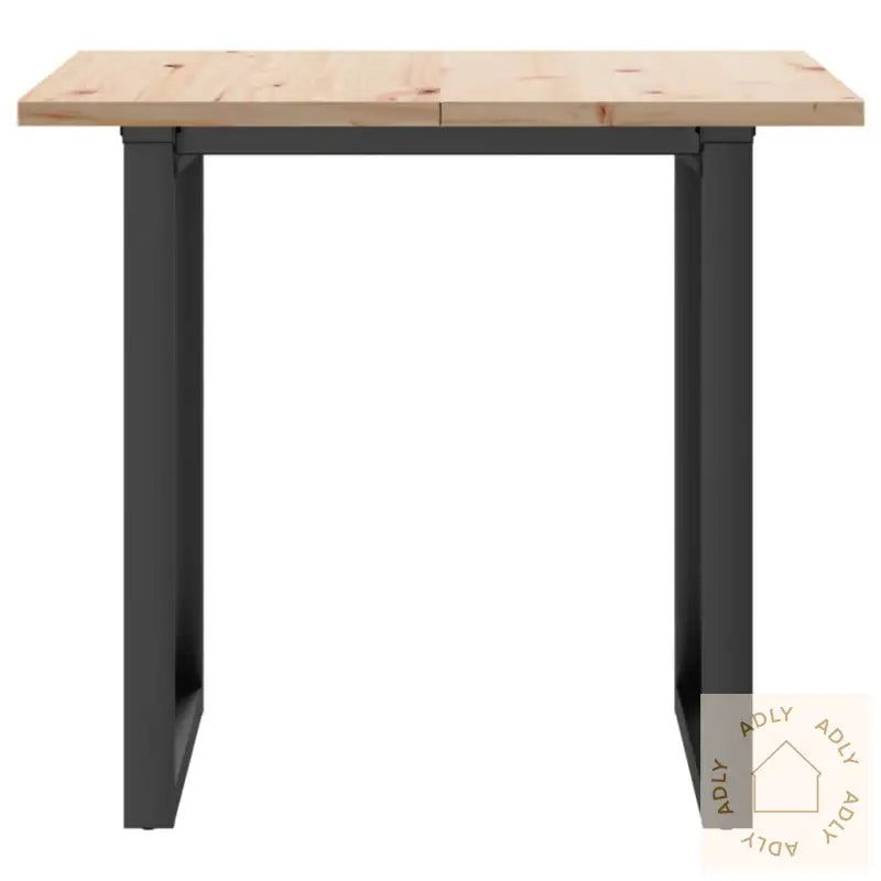 Spisebord O-Ramme 90X90X75,5 Cm Heltre Furu Og Stål