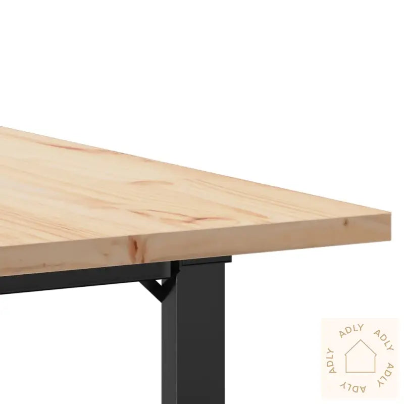 Spisebord O-Ramme 90X90X75,5 Cm Heltre Furu Og Stål