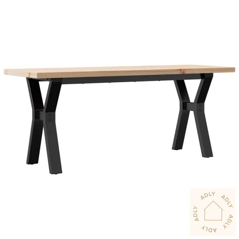 Salongbord Y-Ramme 110X40X45,5 Cm Heltre Furu Og Stål