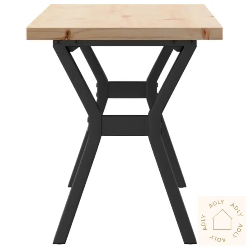 Salongbord Y-Ramme 110X40X45,5 Cm Heltre Furu Og Stål