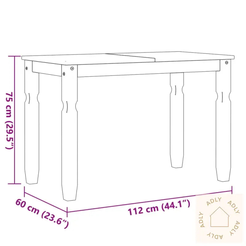 Spisebord Corona 112X60X75 Cm Heltre Furu