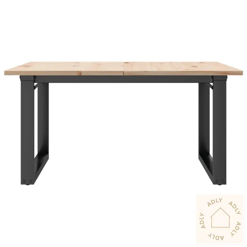 Salongbord O-Ramme 80X80X45 Cm Heltre Furu Og Stål