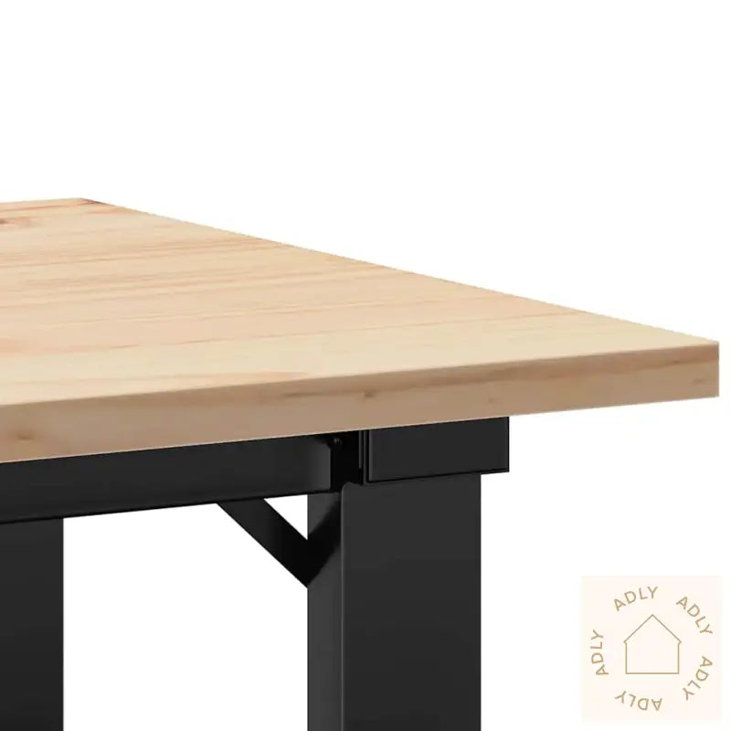 Salongbord O-Ramme 50X50X35 Cm Heltre Furu Og Stål
