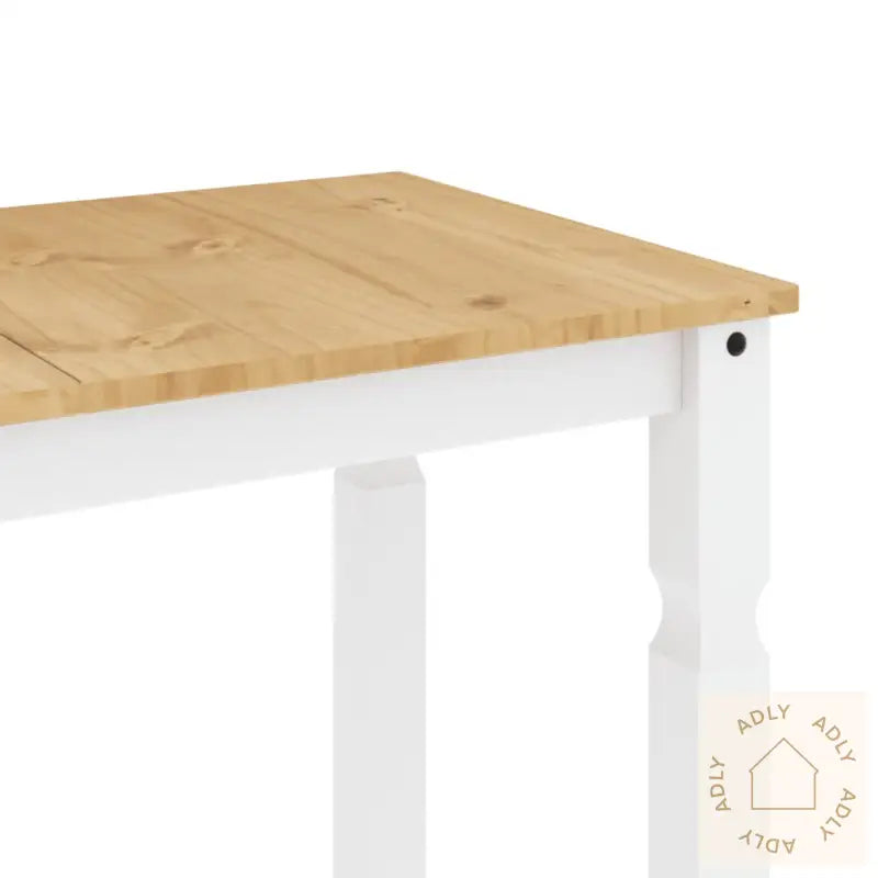 Spisebord Corona Hvit 112X60X75 Cm Heltre Furu