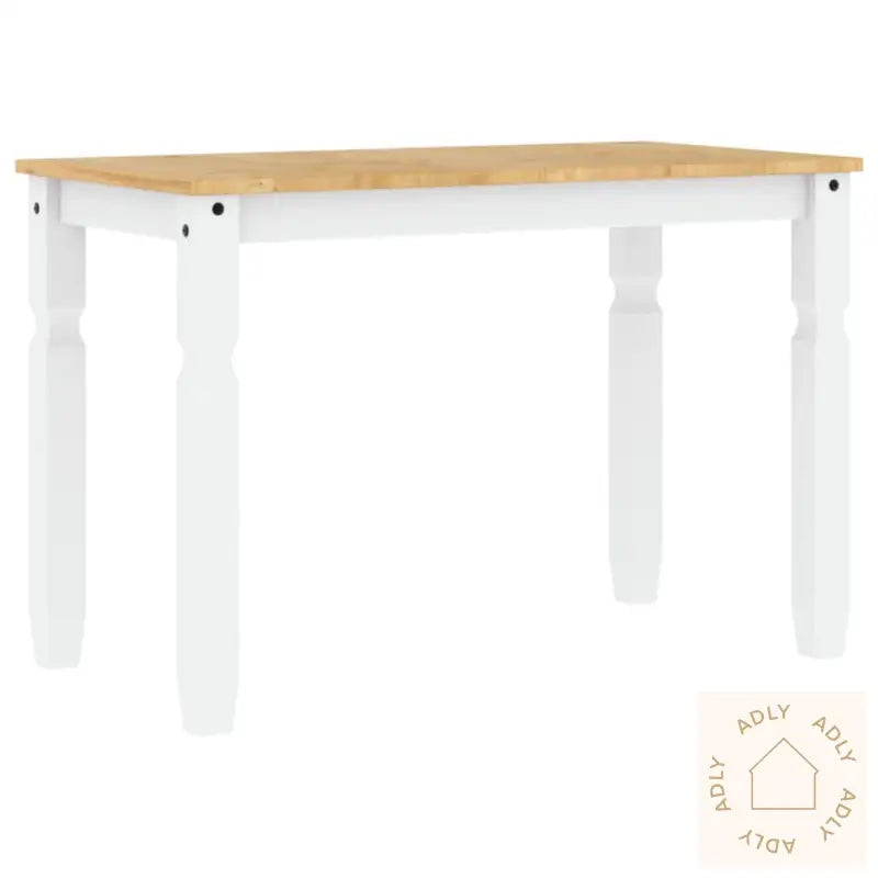 Spisebord Corona Hvit 112X60X75 Cm Heltre Furu