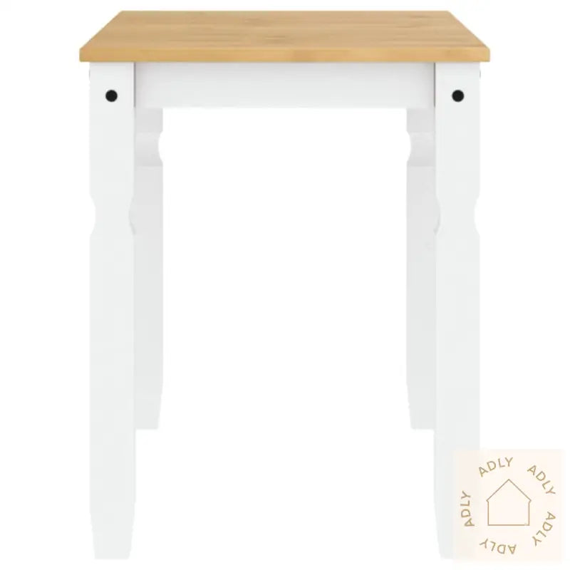 Spisebord Corona Hvit 112X60X75 Cm Heltre Furu