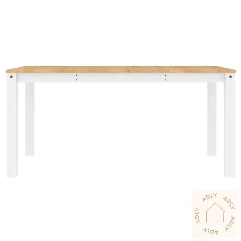 Spisebord Panama Hvit 160X80X75 Cm Heltre Furu