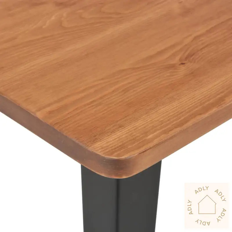 Barbord Svart 60X60X108 Cm Heltre Furu Stål