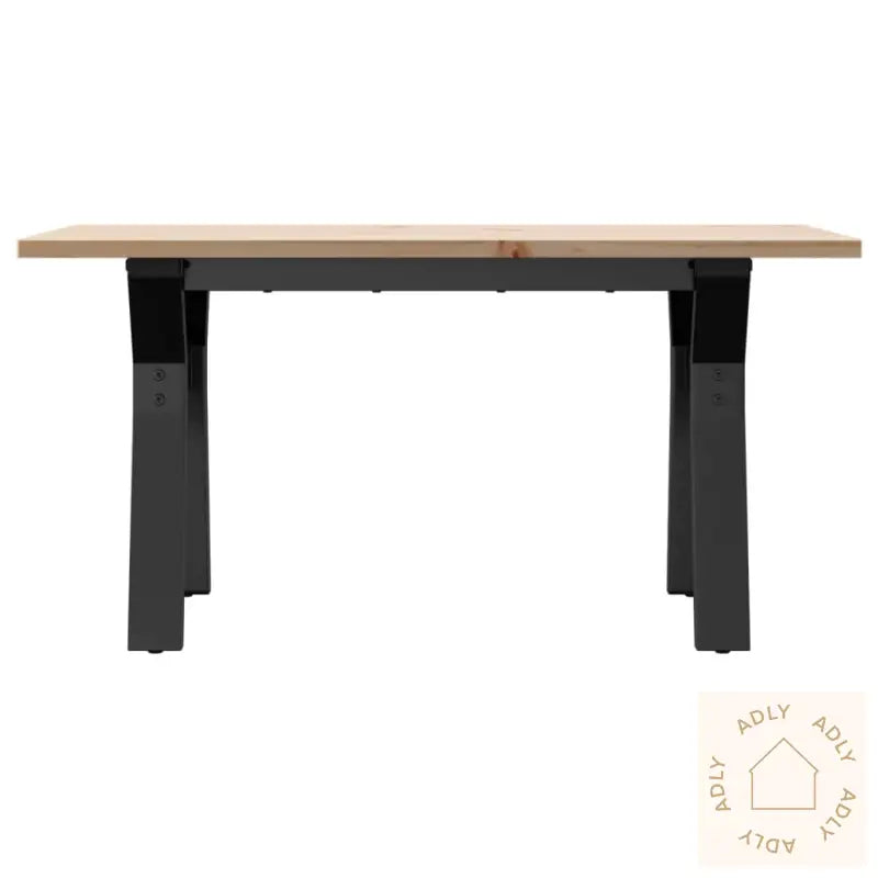 Salongbord Y-Ramme 80X50X40 Cm Heltre Furu Og Stål