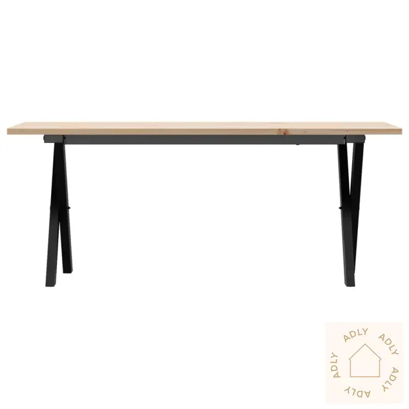 Salongbord X-Ramme 110X40X45 Cm Heltre Furu Og Stål