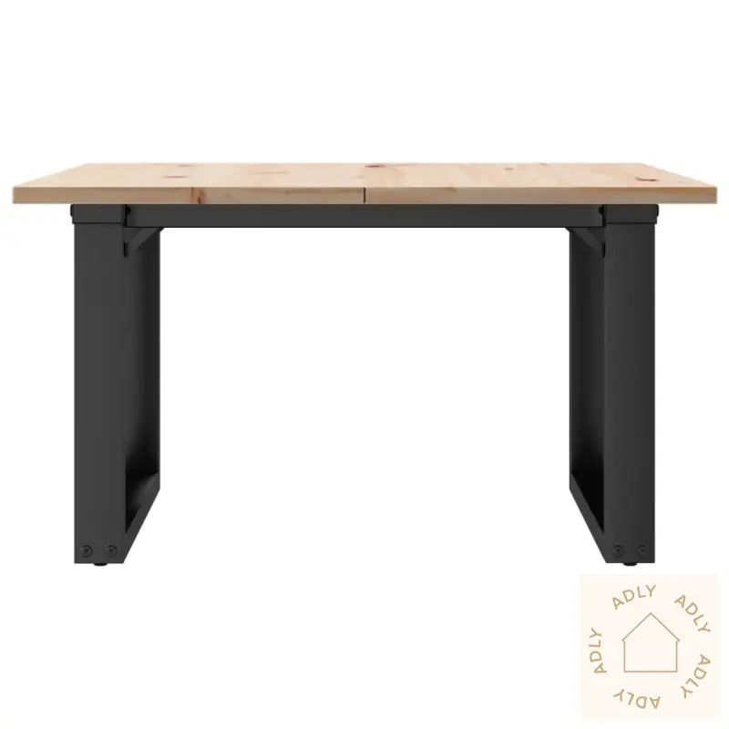 Salongbord O-Ramme 70X70X40 Cm Heltre Furu Og Stål
