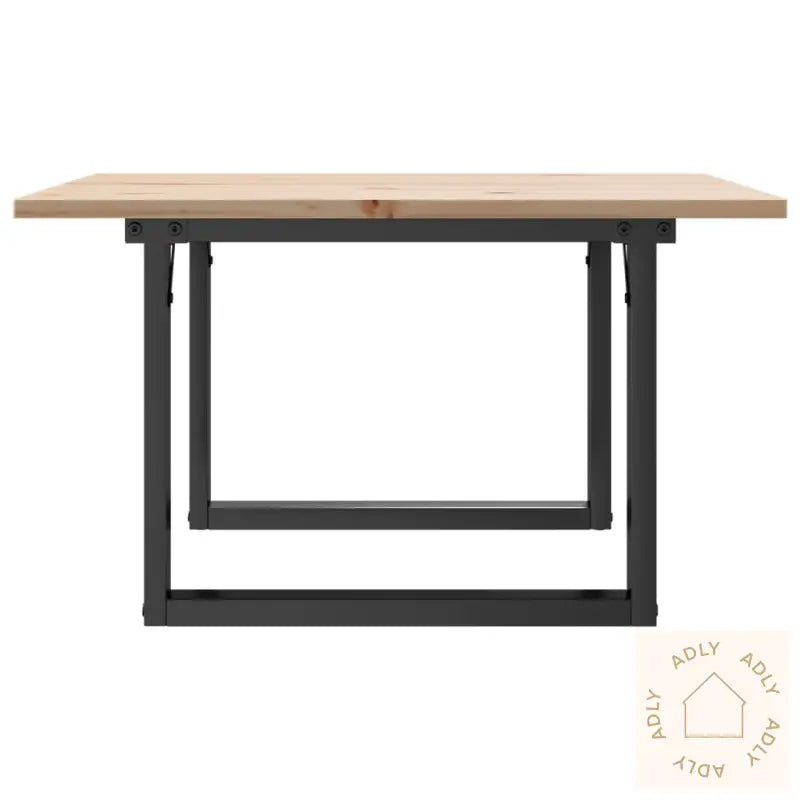 Salongbord O-Ramme 70X70X40 Cm Heltre Furu Og Stål
