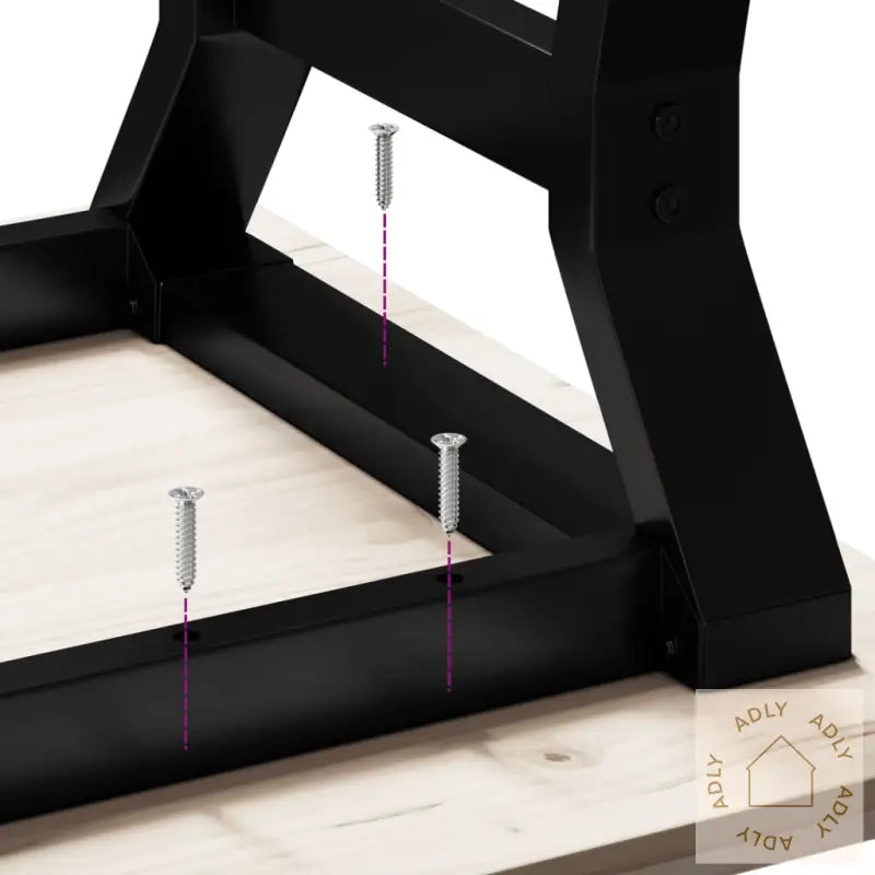 Salongbord Y-Ramme 110X40X45 Cm Heltre Furu Og Stål