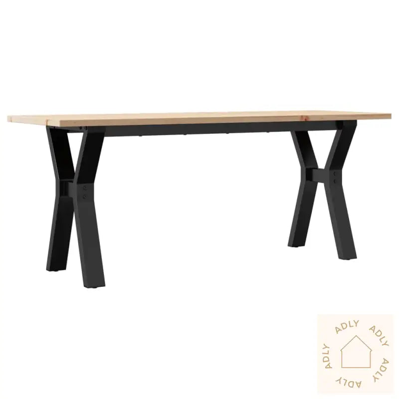 Salongbord Y-Ramme 110X40X45 Cm Heltre Furu Og Stål
