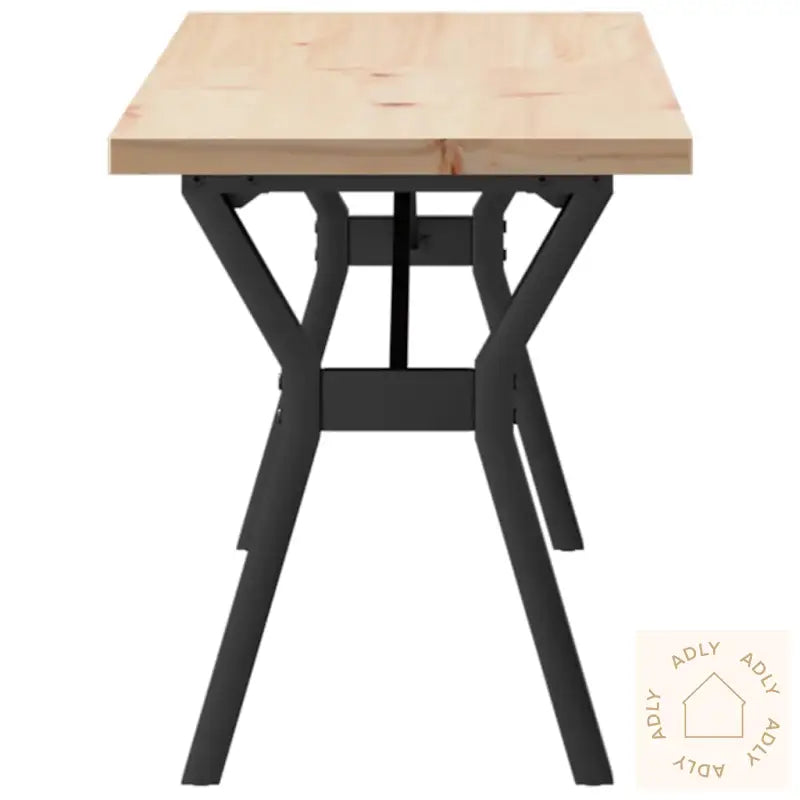 Salongbord Y-Ramme 160X40X45,5 Cm Heltre Furu Og Stål