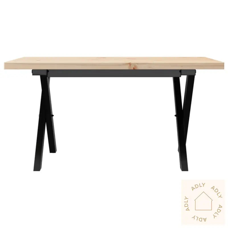 Salongbord X-Ramme 80X50X40,5 Cm Heltre Furu Og Stål