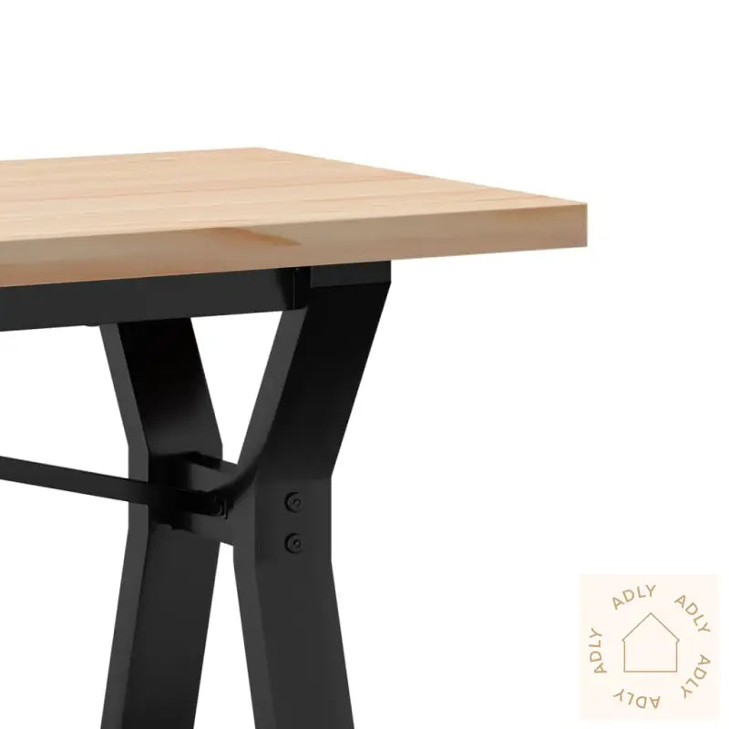 Salongbord Y-Ramme 160X40X45,5 Cm Heltre Furu Og Stål