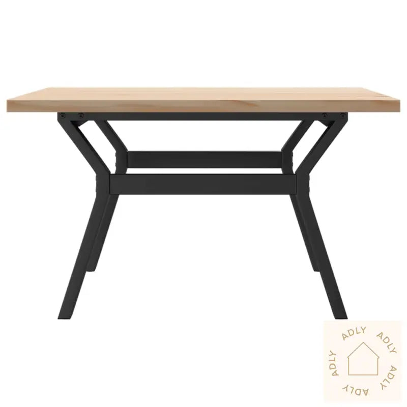 Salongbord Y-Ramme 80X80X45,5 Cm Heltre Furu Og Stål