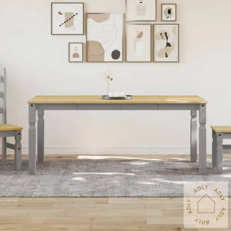 Spisebord Corona Grå 180X90X75 Cm Heltre Furu