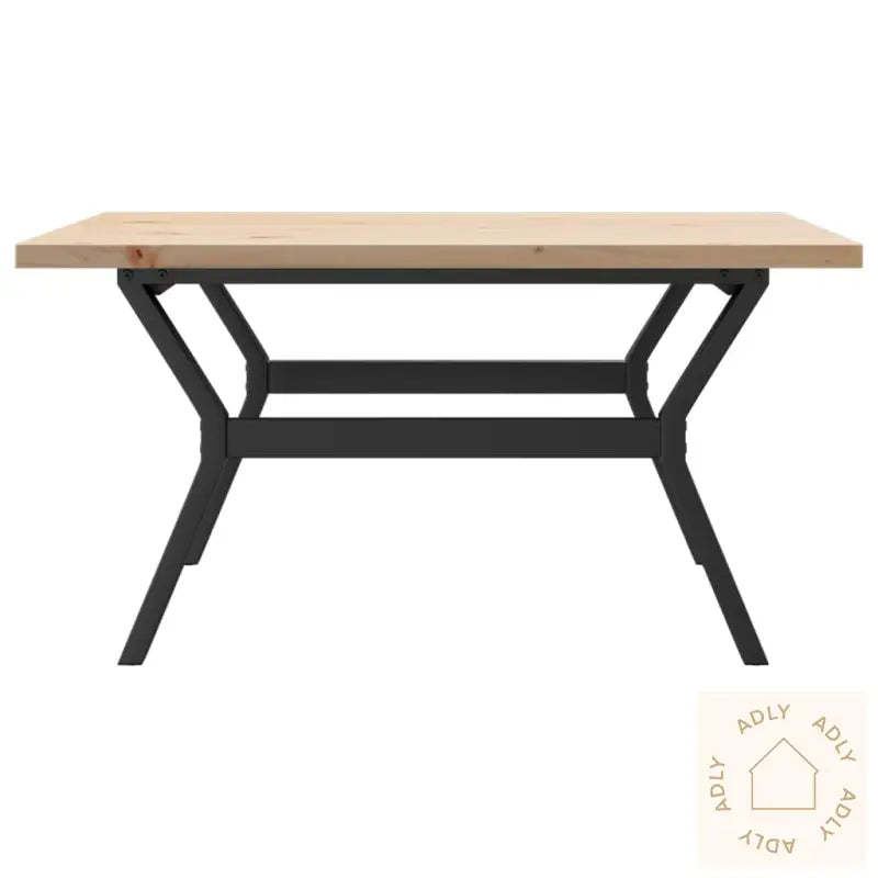 Salongbord Y-Ramme 90X90X45,5 Cm Heltre Furu Og Stål