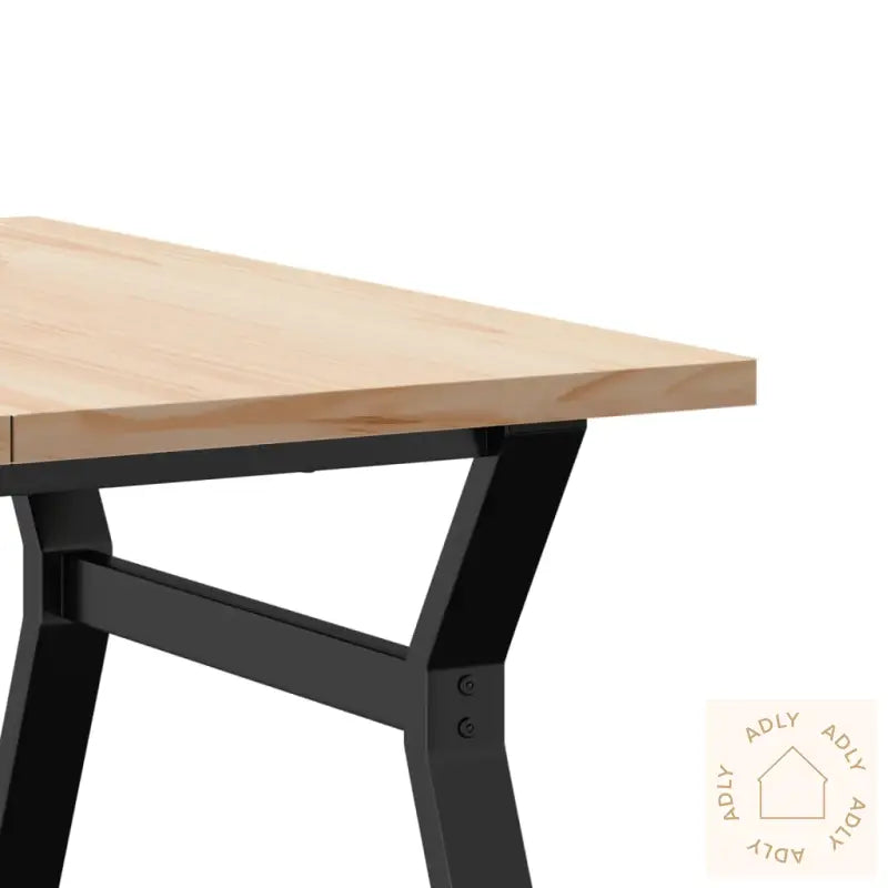 Salongbord Y-Ramme 90X90X45,5 Cm Heltre Furu Og Stål