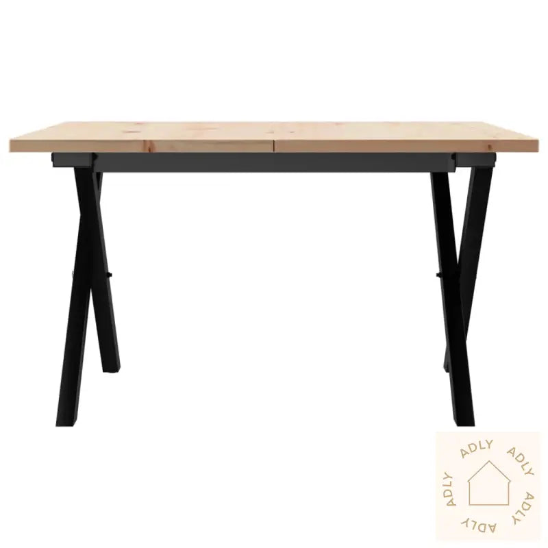 Salongbord X-Ramme 60X60X40 Cm Heltre Furu Og Stål