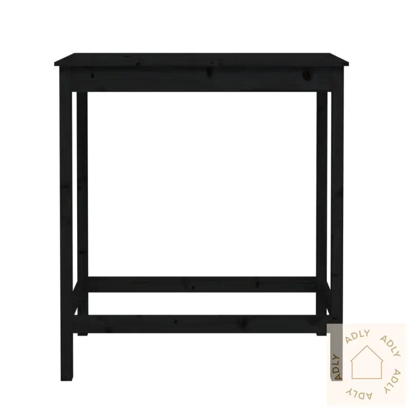 Barbord Svart 100X50X110 Cm Heltre Furu