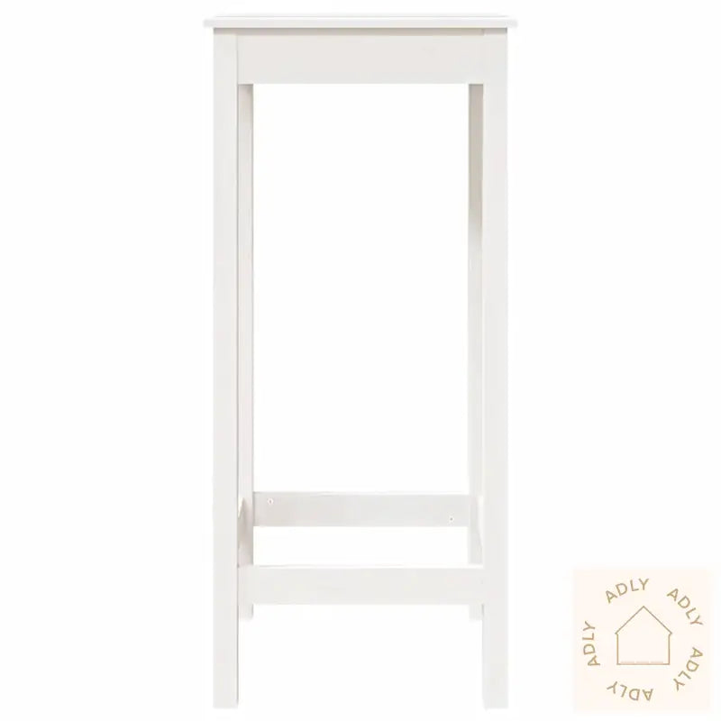 Barbord Hvit 50X50X110 Cm Heltre Furu