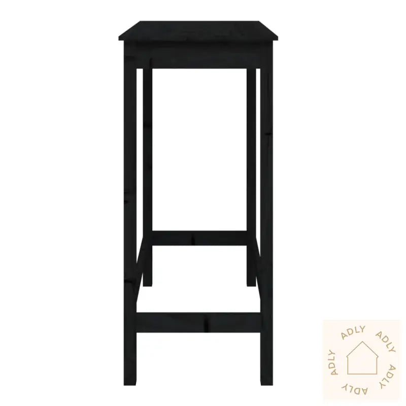 Barbord Svart 100X50X110 Cm Heltre Furu