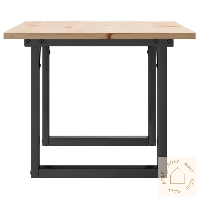 Salongbord O-Ramme 80X50X40 Cm Heltre Furu Og Stål