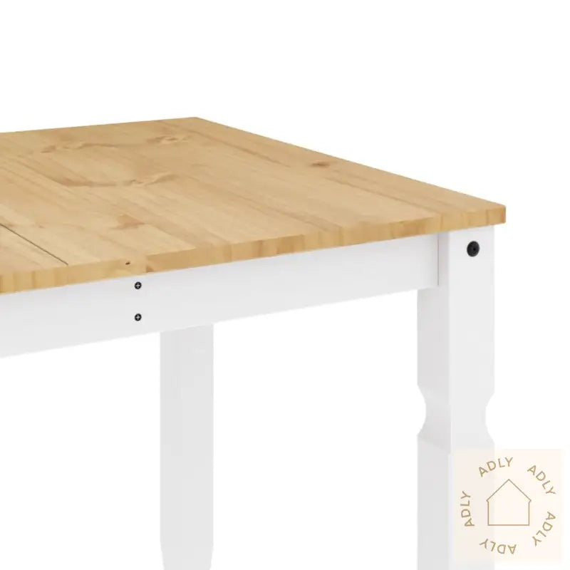 Spisebord Corona Hvit 160X80X75 Cm Heltre Furu
