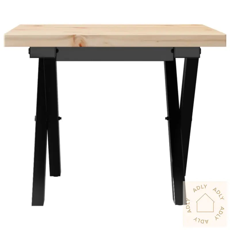 Salongbord X-Ramme 40X40X35,5 Cm Heltre Furu Og Stål