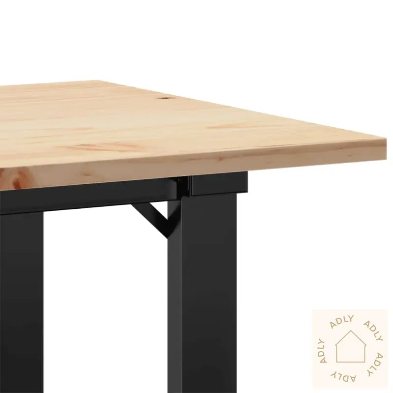 Salongbord O-Ramme 80X50X40 Cm Heltre Furu Og Stål
