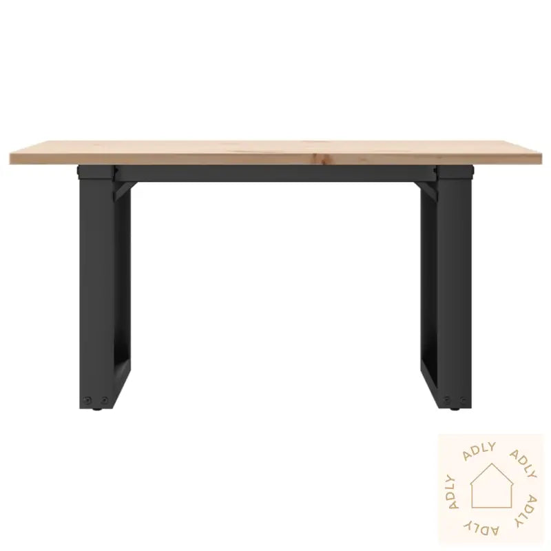 Salongbord O-Ramme 80X50X40 Cm Heltre Furu Og Stål