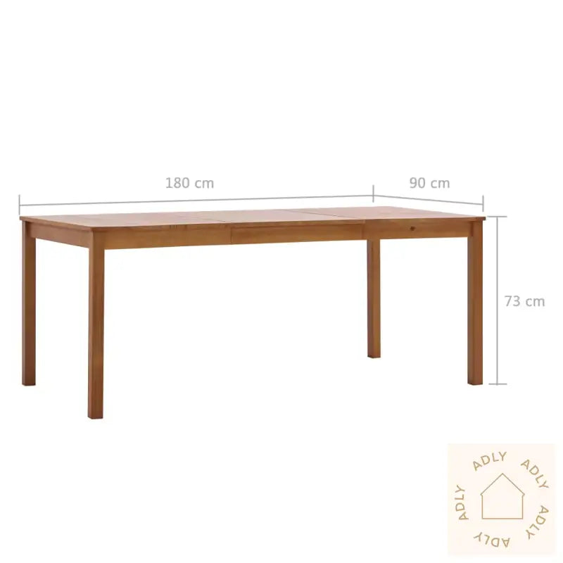 Spisebord Honningbrun 180X90X73 Cm Furu
