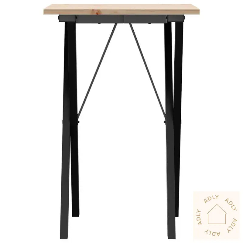 Salongbord X-Ramme 50X50X75 Cm Heltre Furu Og Stål