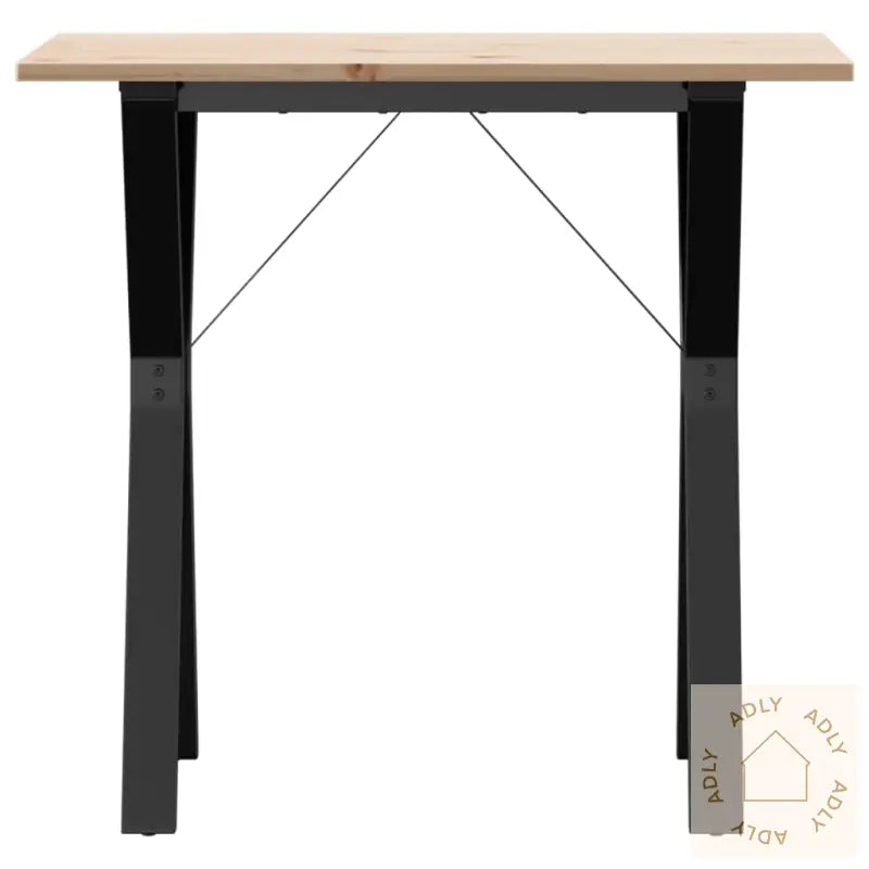 Spisebord Y-Ramme 80X50X75 Cm Heltre Furu Og Stål
