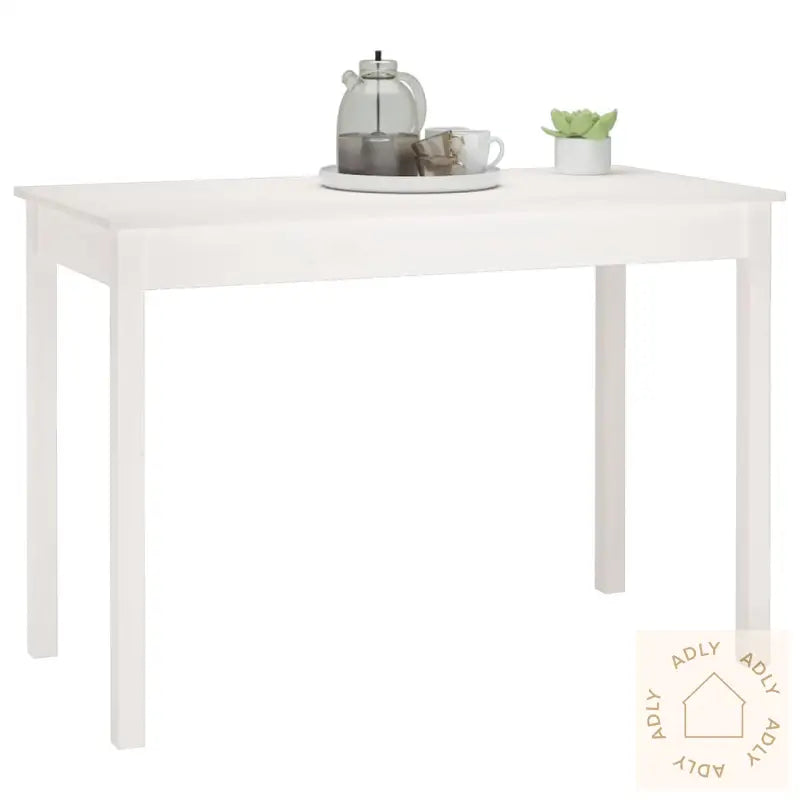 Spisebord Hvit 110X55X75 Cm Heltre Furu