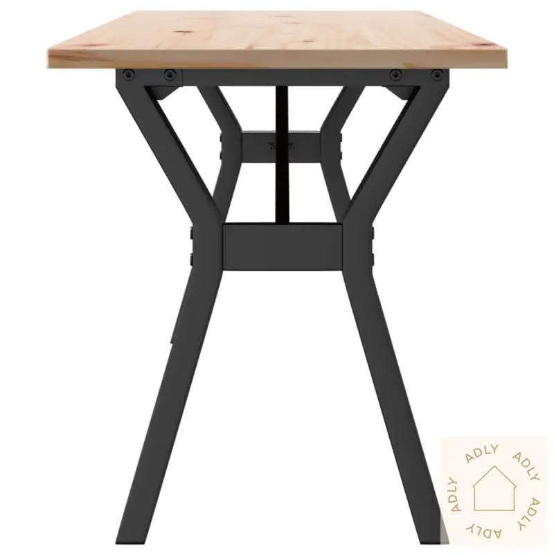 Salongbord Y-Ramme 160X40X45 Cm Heltre Furu Og Stål