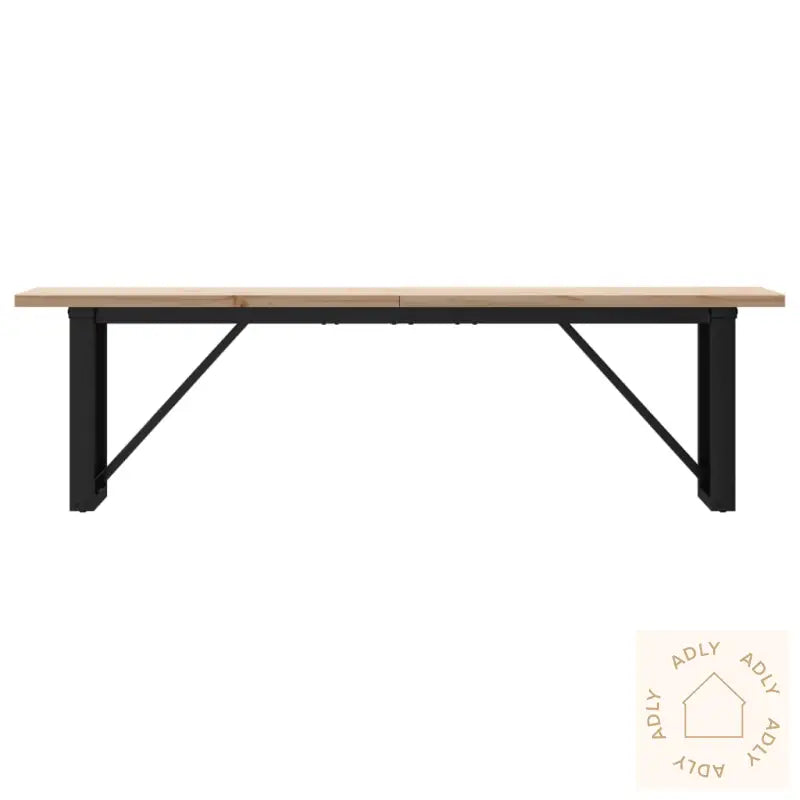 Salongbord O-Ramme 160X40X45,5 Cm Heltre Furu Og Stål