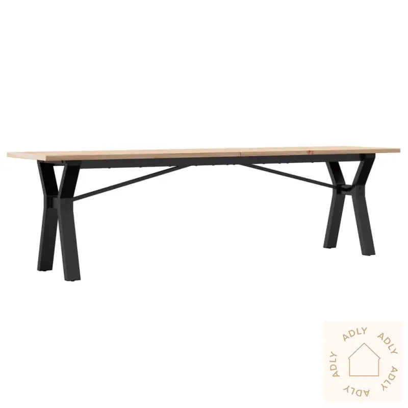 Salongbord Y-Ramme 160X40X45 Cm Heltre Furu Og Stål