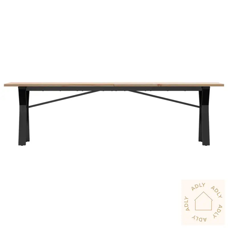 Salongbord Y-Ramme 160X40X45 Cm Heltre Furu Og Stål