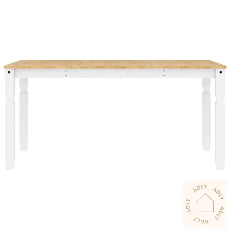 Spisebord Corona Hvit 160X80X75 Cm Heltre Furu