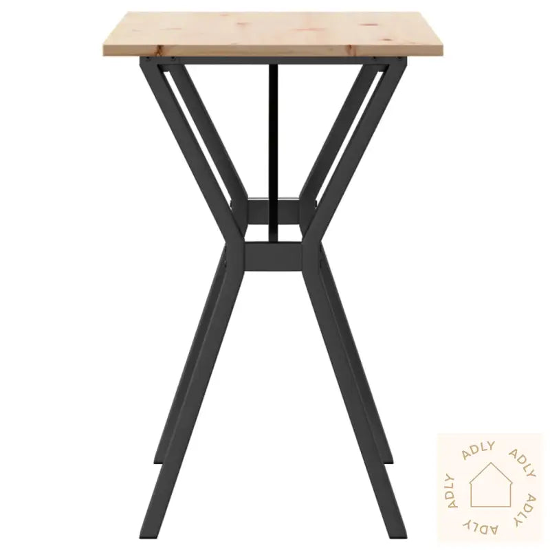 Spisebord Y-Ramme 80X50X75 Cm Heltre Furu Og Stål