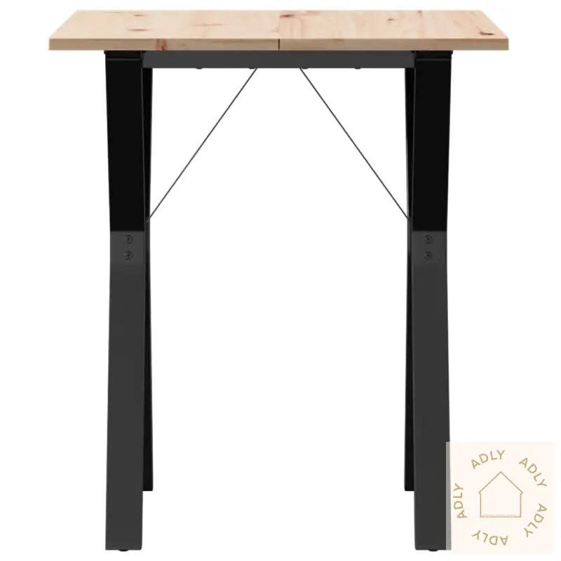Spisebord Y-Ramme 60X60X75 Cm Heltre Furu Og Stål